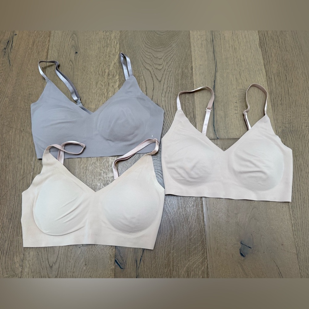 True & Co - Set of 3 True Body Neutral Colored Convertible Strap Bralette